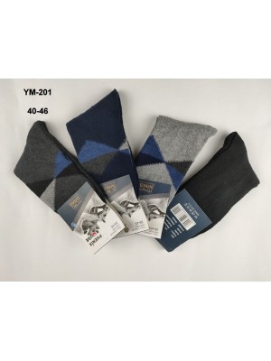 [YM-201] Chaussettes à motifs losanges