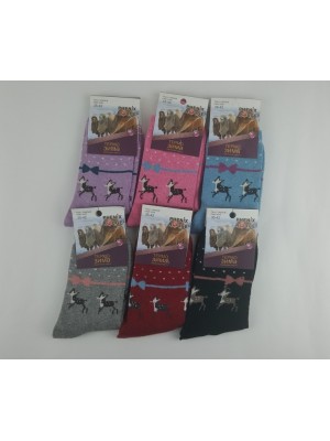 [YM-303] Chaussettes polaire à motif bambi