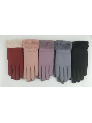 [G8] Gants chic avec fausse fourrure