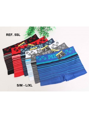 [5SL] Boxers nylon MEN rayures horizontales