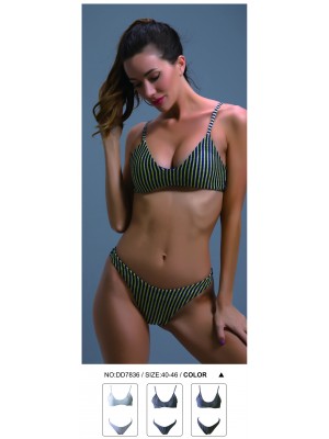[7836] Bikini à rayures verticales