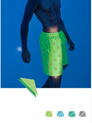 [16574] Shorts de bain homme à motifs requins photosensible