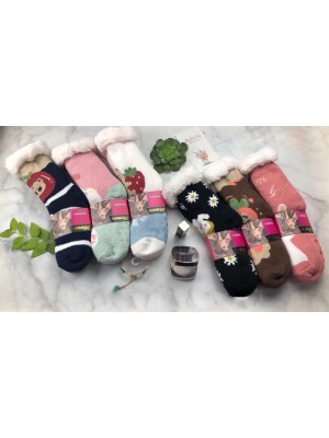 [YY-138] Chaussettes antidérapantes femme