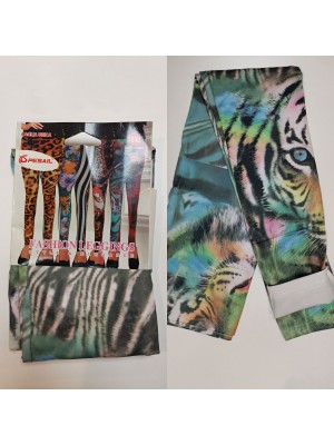 [14020] Leggings 1800 DEN avec imprimé tigre