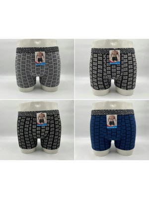 [A-74] Boxers coton homme avec logos "UOMO" estampillés