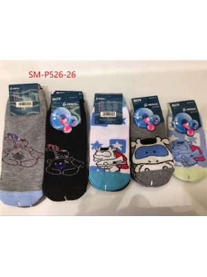 [P526] Chaussettes garçon à imprimé animaux