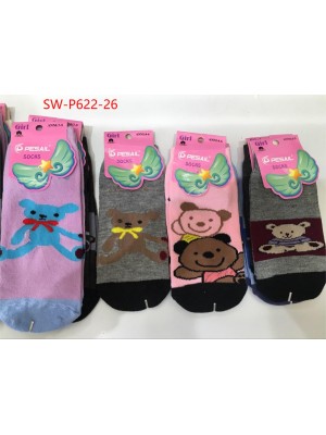 [P622] Chaussettes fille à imprimé peluches