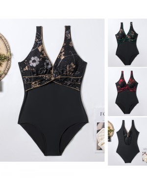 [DY8180] Maillot de bain femme une pièce à imprimé fleurs