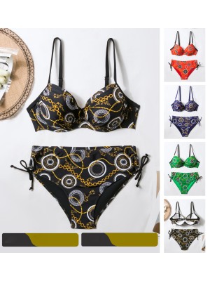 [YS613] Bikinis femme à imprimé chaines et cercles