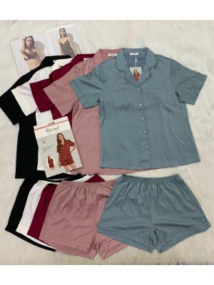 [60120] Ensembles chemise + shorty femme