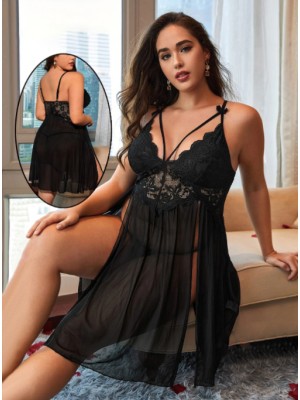 [PLUS170] ENSEMBLE 2 PCS : NUISETTE + STRING FEMME