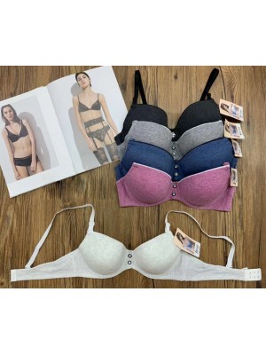 [9572B-COULEUR] Soutifs en coton pour femme avec des boutons