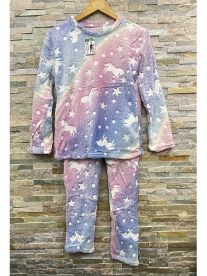 [3280] Ensemble pyjama + pantalon pour enfants (couleurs aléatoires)