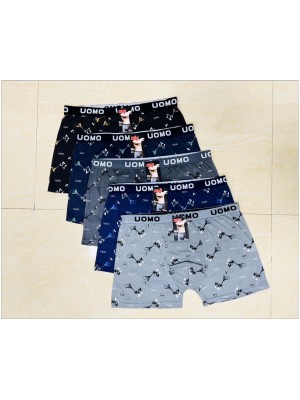 [B-6165] Boxers homme en coton polyester