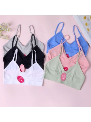 [4018-6C5] Brassières femme à bretelles fines sans mousse en polyamide