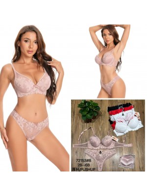 [72153B] Ensembles soutif bonnet B avec push-up et mousse + culotte