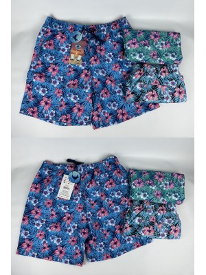 [F8017] SHORTS DE PLAGE HOMME AVEC FILET