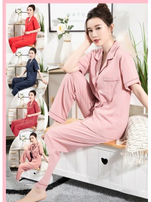 [NUI224] ENSEMBLE 2 PCS : CHEMISE DE NUIT + PANTALON