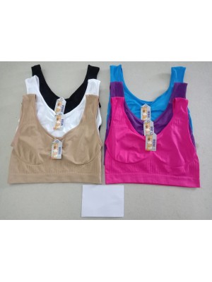 [7000L] Brassières femme nylon à larges bretelles sans mousse
