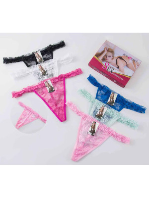 [7399] Strings femme dentelle