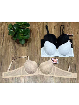 [70786D-3C] Soutifs bonnet D avec mousse et armature (mix 3 couleurs)