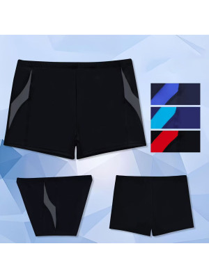 [15460] Boxers de piscine / natation homme avec poche zippée