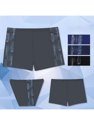 [15464] Boxers de piscine / natation homme avec poche zippée