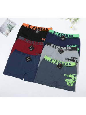copy of [1865] Boxers homme coton à double lignes sur le côté de couleur blanche