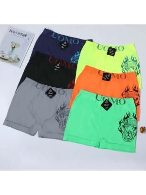 copy of [1865] Boxers homme coton à double lignes sur le côté de couleur blanche