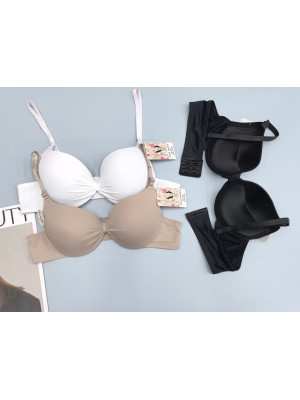 [0991C-3C] Soutifs bonnet C avec armature et mousse (mix 3 couleurs)