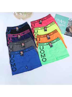 copy of [1865] Boxers homme coton à double lignes sur le côté de couleur blanche