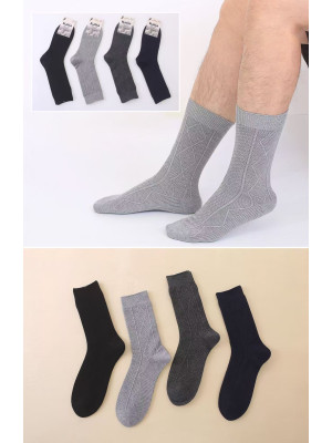 [K88128] Chaussettes homme en coton mi-hautes (22CM)