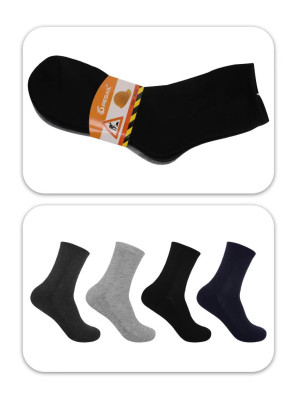 [IT3001-24P] Chaussettes homme épaisses semi-thermiques en coton