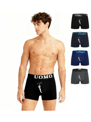 [B4222] Boxers homme en coton
